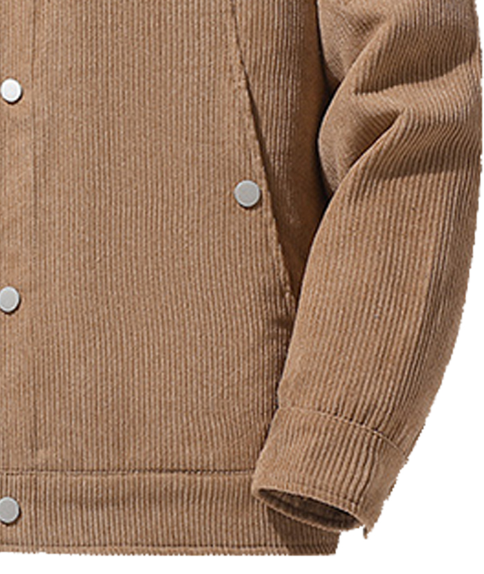 ZITY Men's Oversize Long Sleeve Fleece Jacket-DUMCO05445