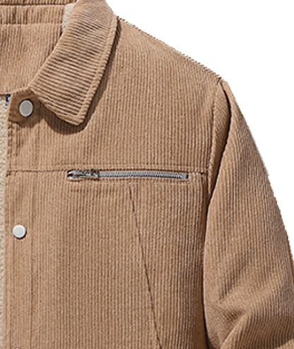 ZITY Men's Oversize Long Sleeve Fleece Jacket-DUMCO05445