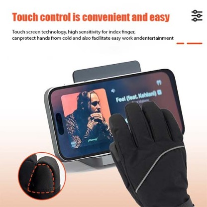 ZITY Unisex 7.4V 3000mAh Battery USB Charging Heating Gloves-DUOST06416
