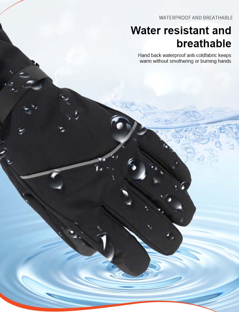 water resistant and breathable | Heated Gloves - Zitysports