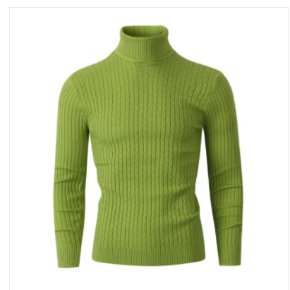 ZITY Men's Solid Color Long Sleeve Knitted Pullover Sweater-DUMFH06531