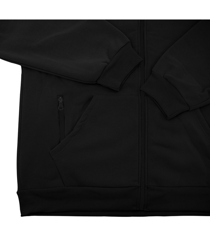 Men's Solid Color Zipper Hooded Sports Fleece Warm Sweatshirt Jacket-DUMFH04803 | Zitysports