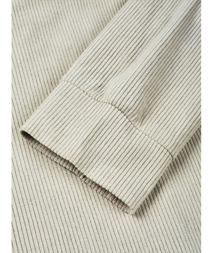 ZITY Men's Stand Collar Button Up Waffle Sweatshirt-DUMFH04609 | Zitysports