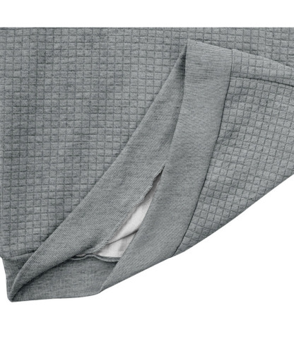 Men's Color Block Waffle Hoodie-DUMFH04825 | Zitysports