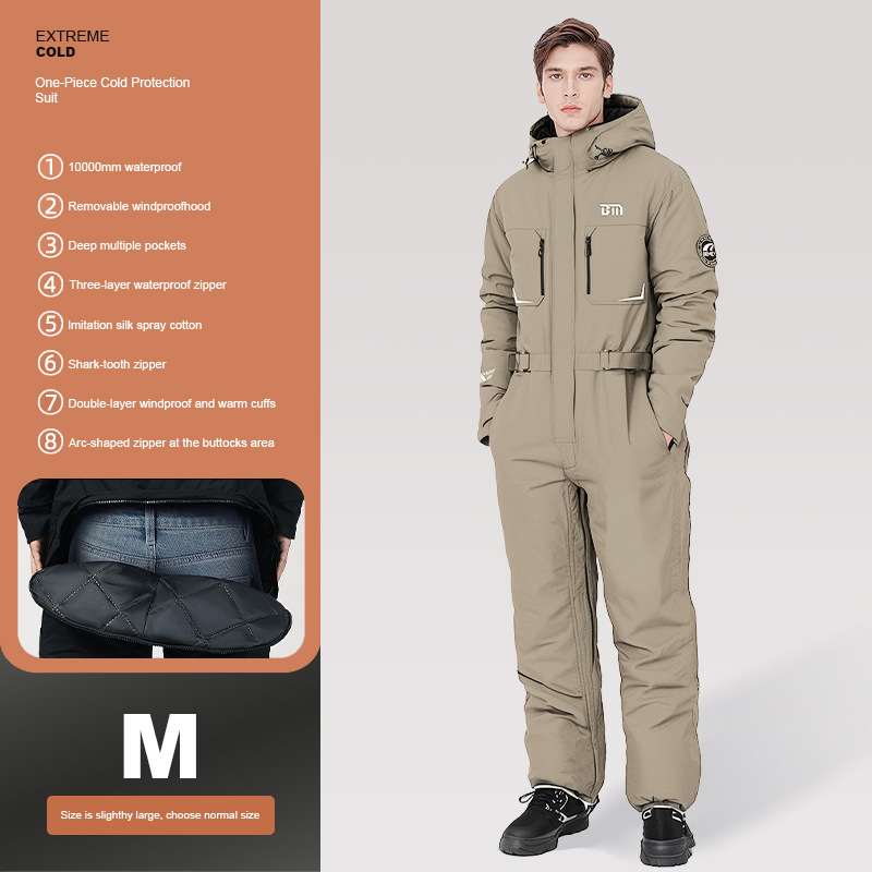 ZITY Unisex Winter Commuting Snow And Cold Proof Moped Scooter Jumpsuit-DUMSU06507