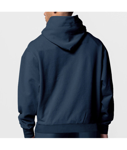 Men's Solid Color Zipper Hooded Sports Fleece Warm Sweatshirt Jacket-DUMFH04803 | Zitysports
