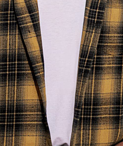 ZITY Men's Plaid Flannel Hoodie Shirt-DUMLT05332|Zitysports
