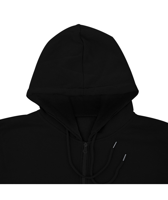 Men's Solid Color Zipper Hooded Sports Fleece Warm Sweatshirt Jacket-DUMFH04803 | Zitysports
