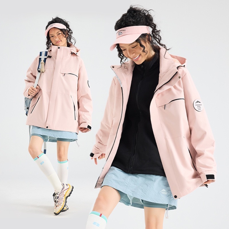 ZITY Unisex Three In One Windproof Outdoor Jacket-DUWSU06508