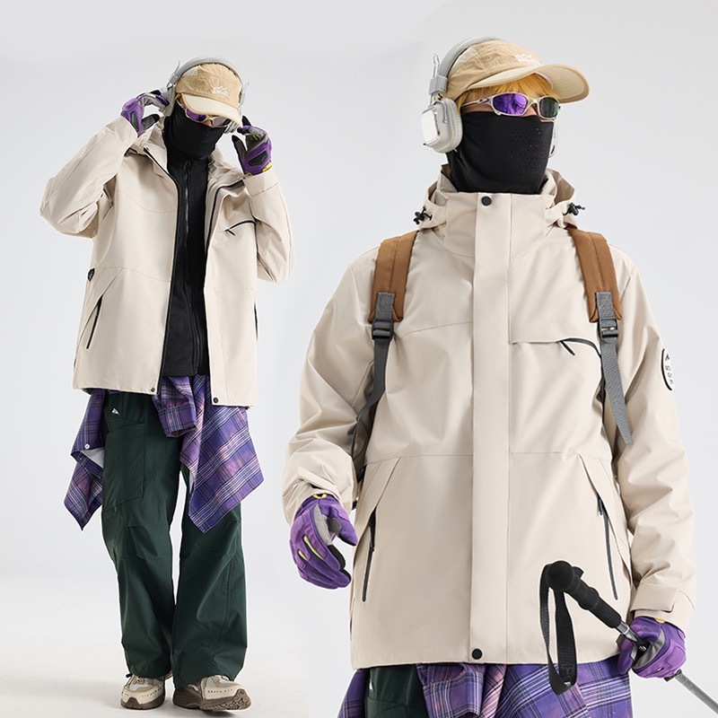 ZITY Unisex Three In One Windproof Outdoor Jacket-DUWSU06508