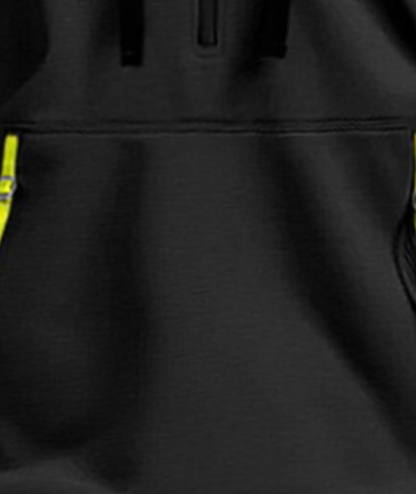 ZITY Men's 1/4 Zipper Long Sleeve Slim Fit Hoodie-DUMFH05439
