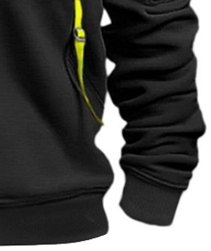 ZITY Men's 1/4 Zipper Long Sleeve Slim Fit Hoodie-DUMFH05439