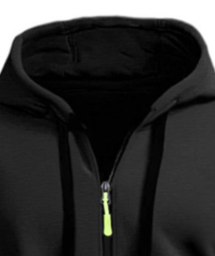 ZITY Men's 1/4 Zipper Long Sleeve Slim Fit Hoodie-DUMFH05439