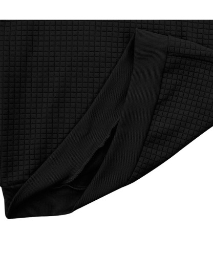 Men's Color Block Waffle Hoodie-DUMFH04825 | Zitysports