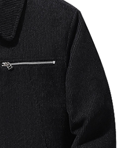 ZITY Men's Oversize Long Sleeve Fleece Jacket-DUMCO05445