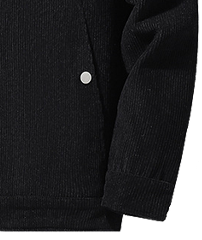 ZITY Men's Oversize Long Sleeve Fleece Jacket-DUMCO05445