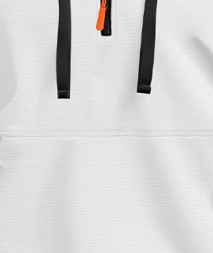 ZITY Men's 1/4 Zipper Long Sleeve Slim Fit Hoodie-DUMFH05439