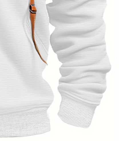 ZITY Men's 1/4 Zipper Long Sleeve Slim Fit Hoodie-DUMFH05439