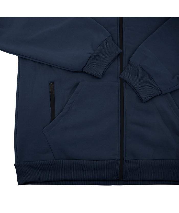 Men's Solid Color Zipper Hooded Sports Fleece Warm Sweatshirt Jacket-DUMFH04803 | Zitysports