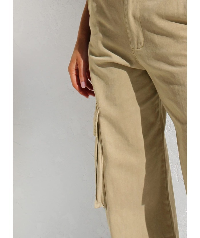 ZITY Women's Wide Leg Straight Multi Pockets Cargo Pant-DUWCP06165