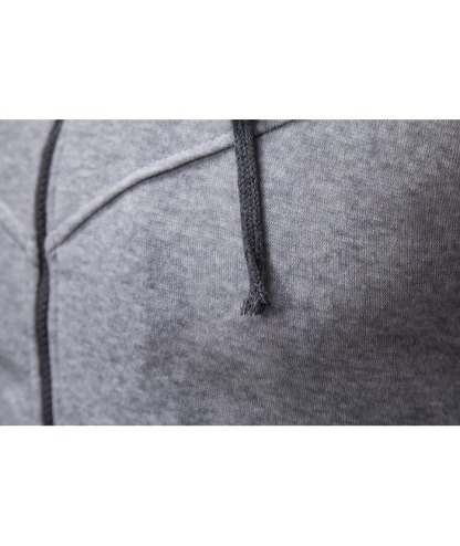 Men's Fake Two-Piece Stand Collar Full-Zip Hoodie -DUMFH04828 | Zitysports
