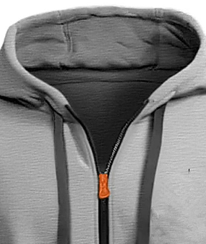 ZITY Men's 1/4 Zipper Long Sleeve Slim Fit Hoodie-DUMFH05439