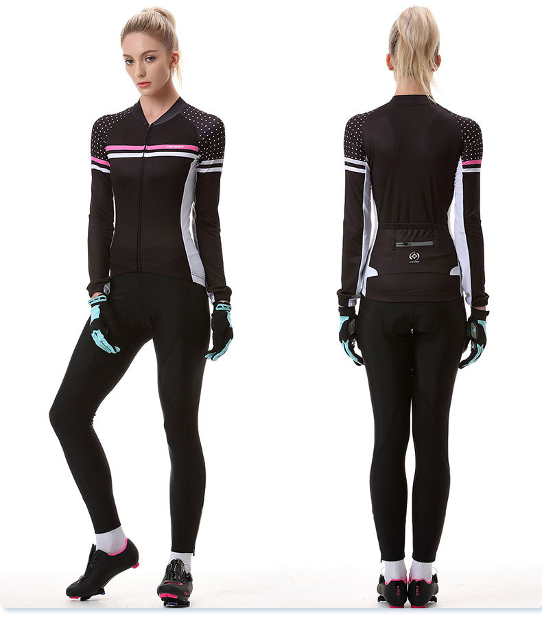 ZITY Women's Thick Fleece Cycling Suit-DUWSU06502