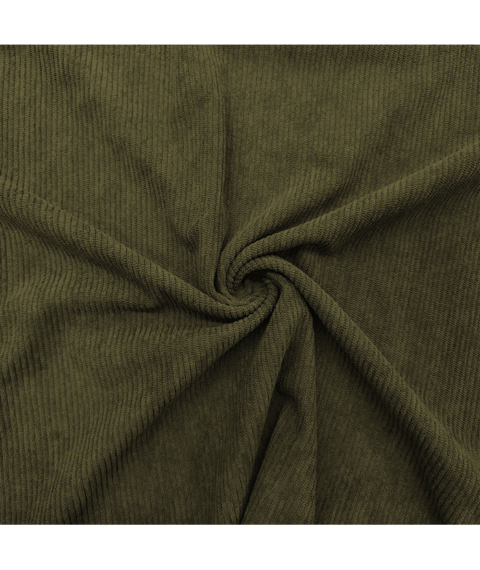 ZITY Men's Patch Corduroy Quater Botton Sweatshirt-DUMFH04830 | Zitysports