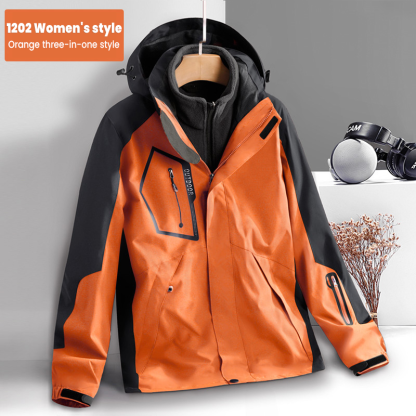ZITY Women's Three In One Waterproof Outdoor Jacket-DUWBL06515