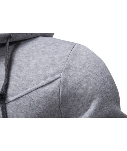 Men's Fake Two-Piece Stand Collar Full-Zip Hoodie -DUMFH04828 | Zitysports