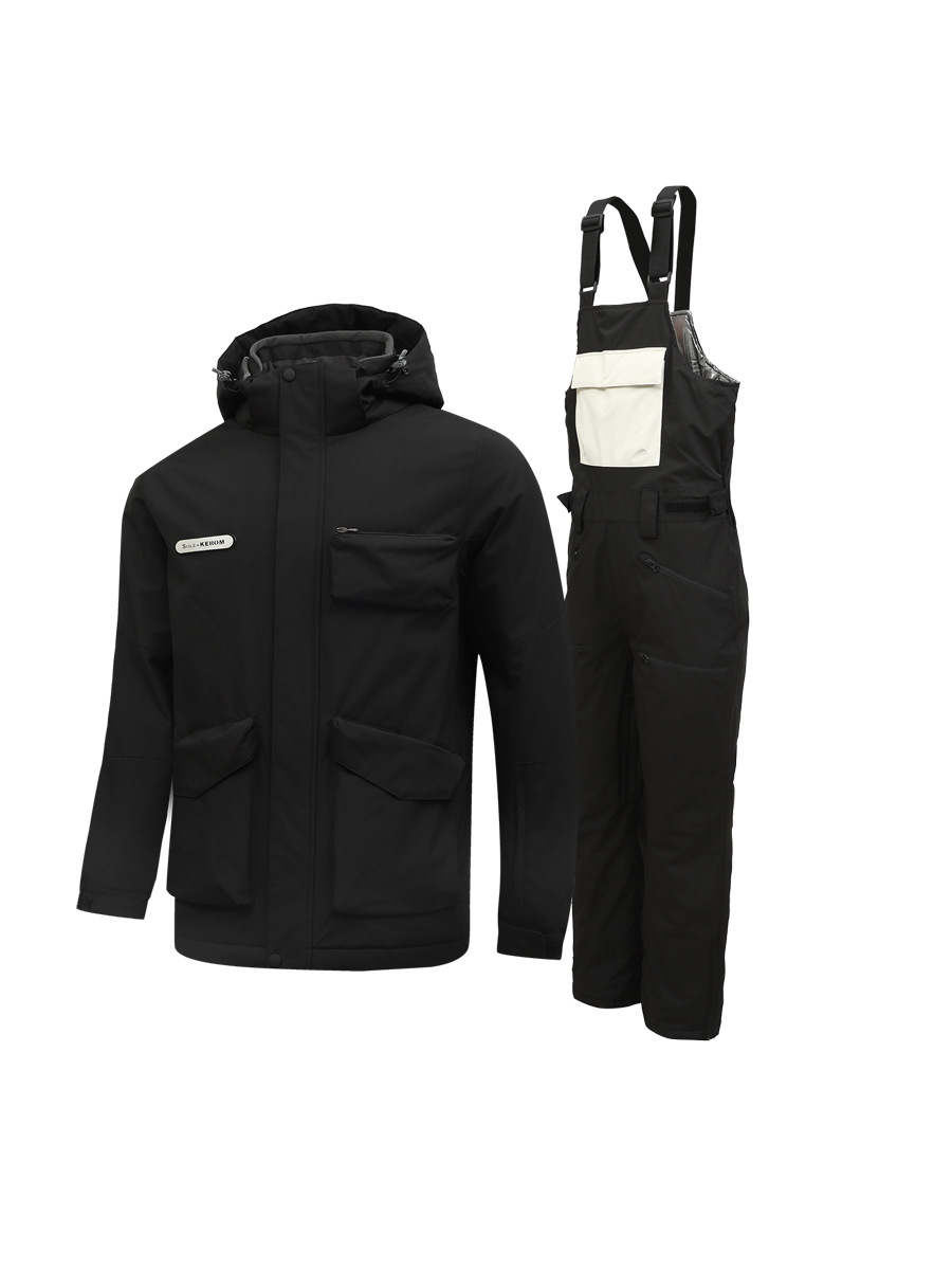 ZITY Men's Waterproof Full Zipper Outdoor Skiing Suit-DUWSU06490