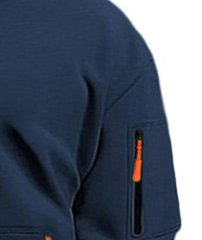 ZITY Men's 1/4 Zipper Long Sleeve Slim Fit Hoodie-DUMFH05439