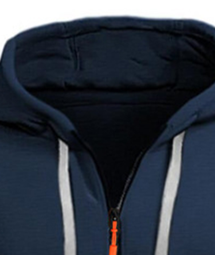 ZITY Men's 1/4 Zipper Long Sleeve Slim Fit Hoodie-DUMFH05439