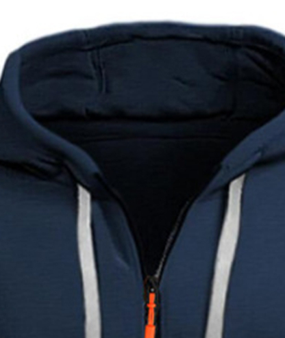 ZITY Men's 1/4 Zipper Long Sleeve Slim Fit Hoodie-DUMFH05439
