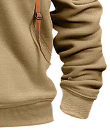 ZITY Men's 1/4 Zipper Long Sleeve Slim Fit Hoodie-DUMFH05439