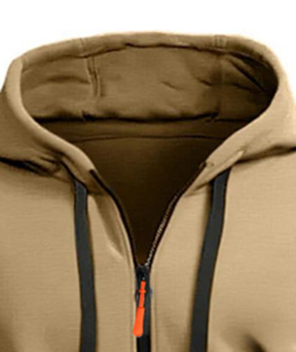 ZITY Men's 1/4 Zipper Long Sleeve Slim Fit Hoodie-DUMFH05439