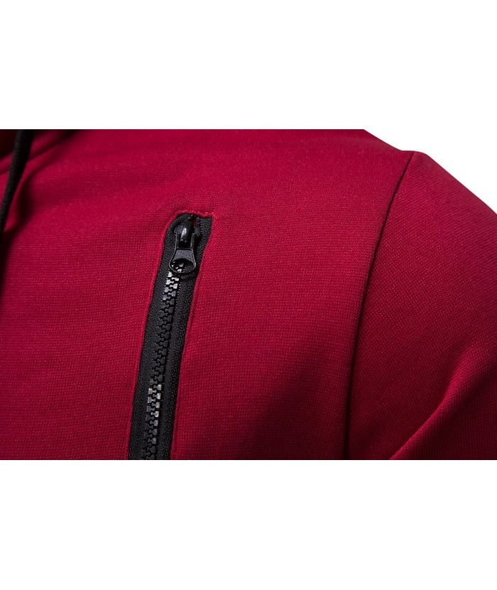 ZITY Men's Full Zip Hooded Sports Sweatshirt Activewear-DUMFH04942|Zitysports