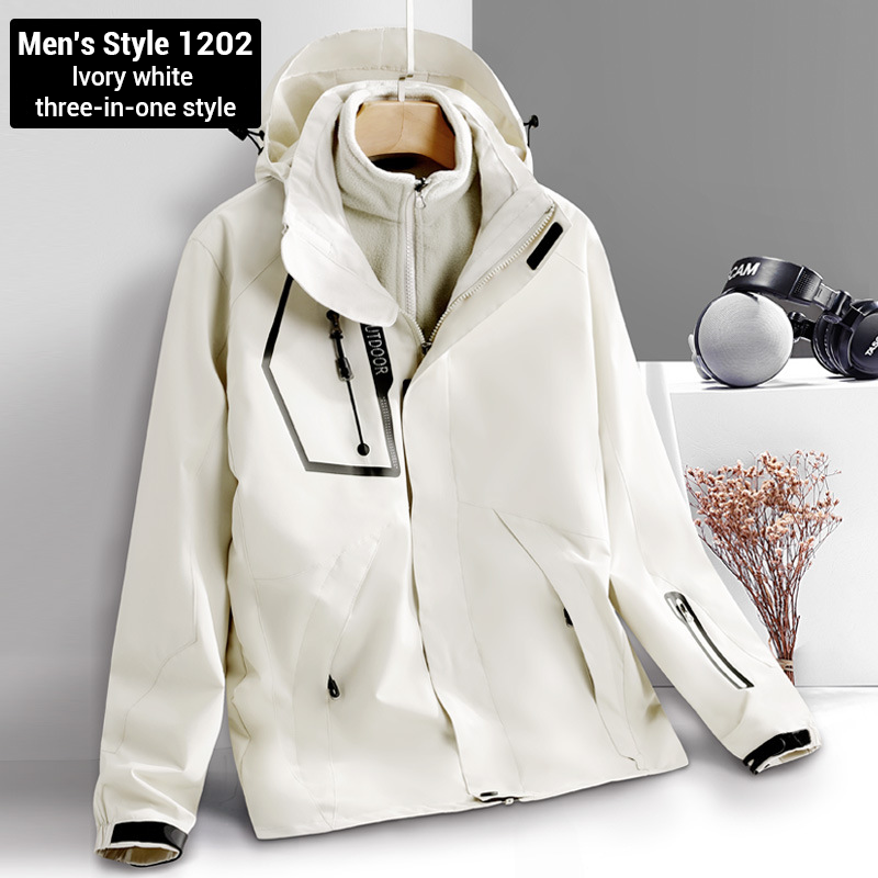 ZITY Men's Three In One Waterproof Outdoor Jacket-DUMWJ06514