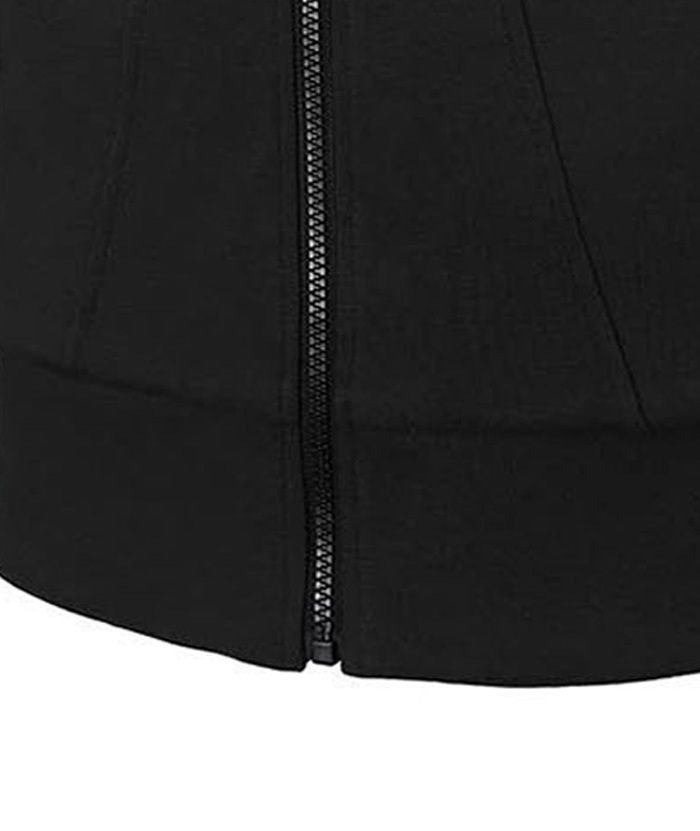 Men's Lightweight Long Sleeve Solid Color Full Zip Up Hoodie-DUMFH05025|Zitysports