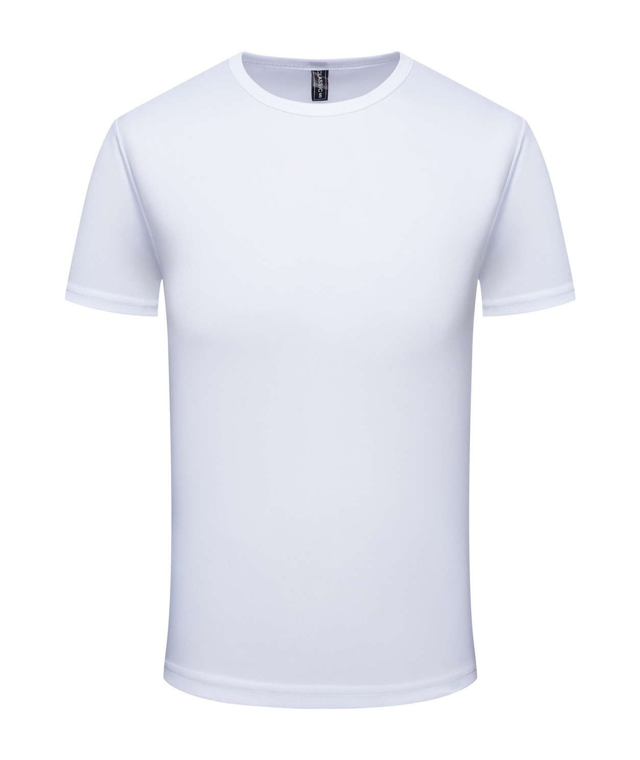 Solid Color Round Neck Dry Fit T-shirt-DUMTS05797