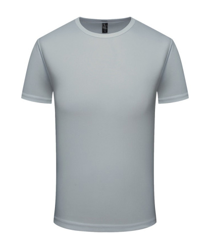 Solid Color Round Neck Dry Fit T-shirt-DUMTS05797