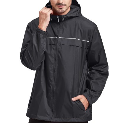 ZITY Men’s Lightweight Waterproof Windbreaker Rain Jacket – CFMNY00001