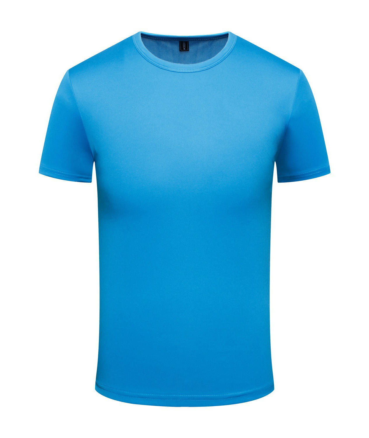 Solid Color Round Neck Dry Fit T-shirt-DUMTS05797