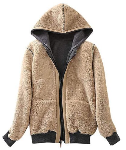 ZITY Women's Long Sleeve Solid Color Fleece Hoodie-ASJH700006