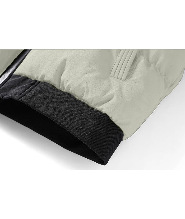 ZITY Men's Zipper Long Sleeve Puffer Jacket-DUMCO05565