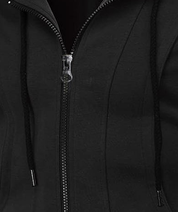 Men's Lightweight Long Sleeve Solid Color Full Zip Up Hoodie-DUMFH05025|Zitysports