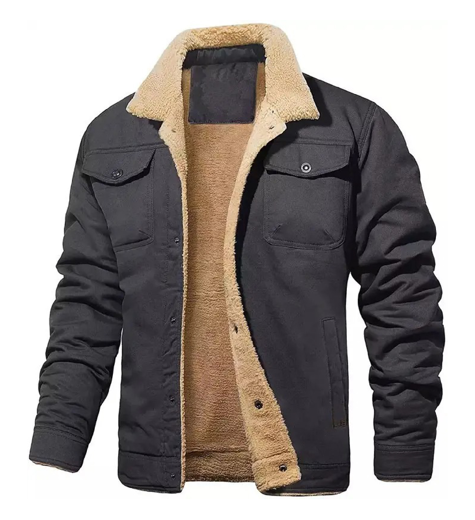 ZITY Men’s Jackets Fleece Lined Workwear Casual Winter Jacket Autumn Winter-DUMJA06701
