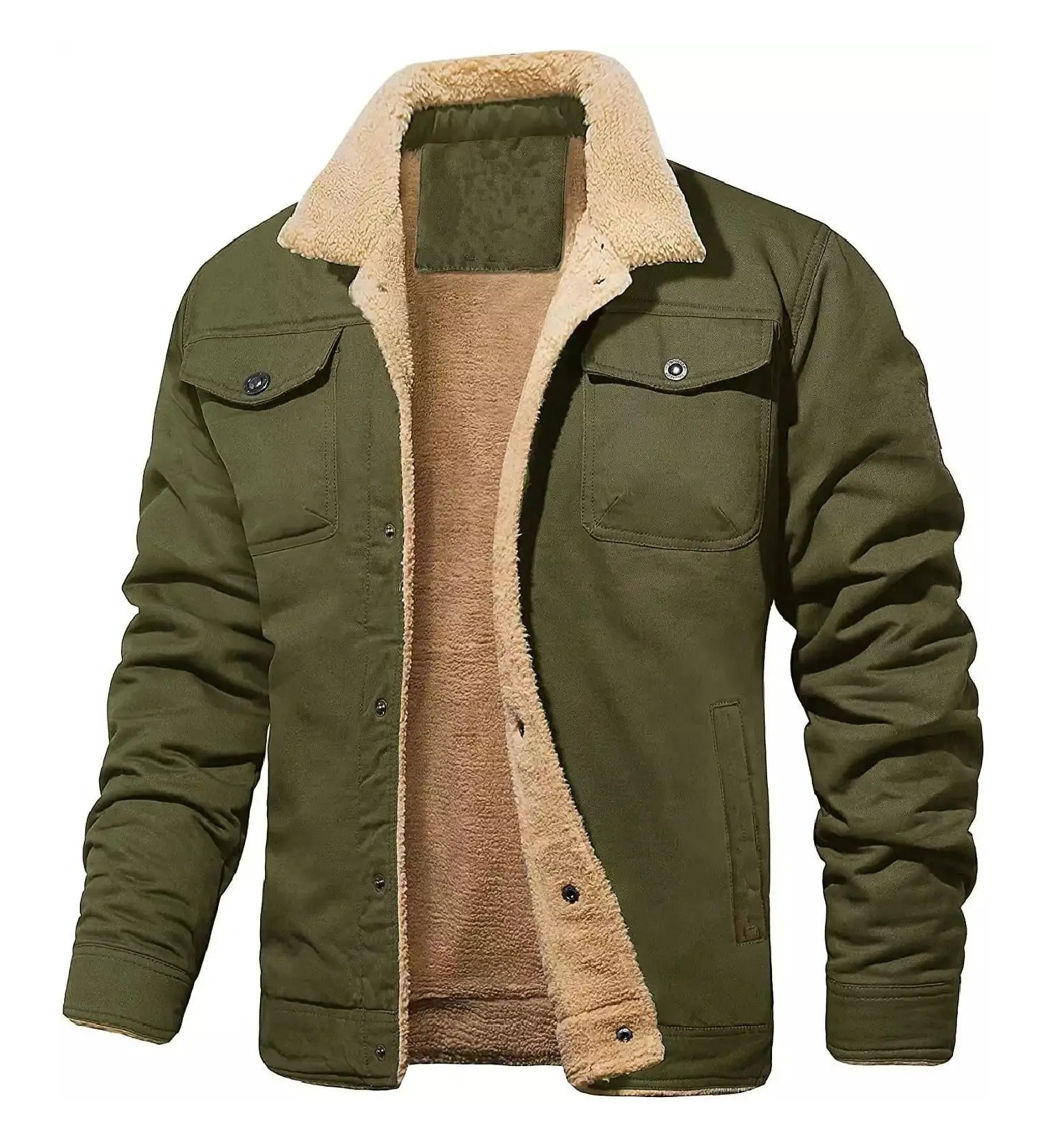 ZITY Men’s Jackets Fleece Lined Workwear Casual Winter Jacket Autumn Winter-DUMJA06701