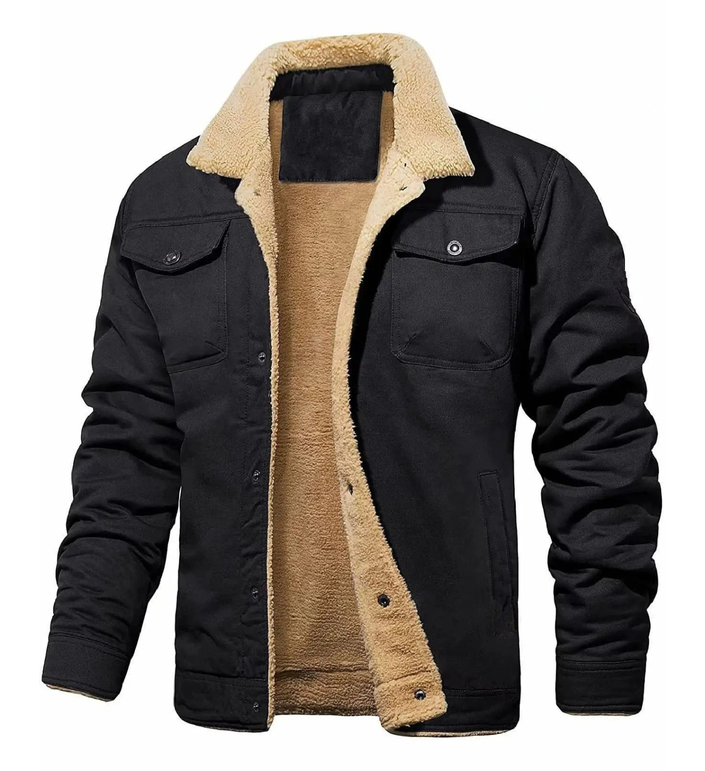 ZITY Men’s Jackets Fleece Lined Workwear Casual Winter Jacket Autumn Winter-DUMJA06701