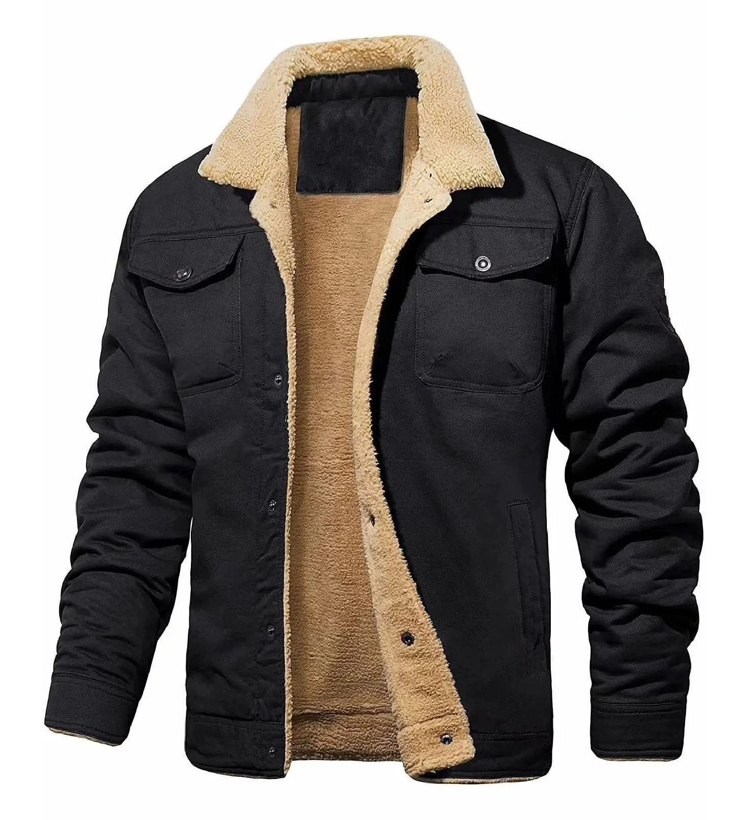 ZITY Men’s Jackets Fleece Lined Workwear Casual Winter Jacket Autumn Winter-DUMJA06701